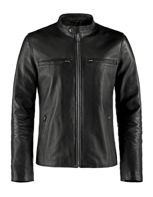 Frenzy Black Leather Jacket - Timeless Style and Premium Comfort