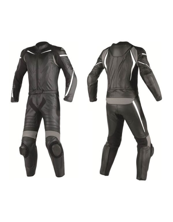 Motorbike Leather One-Piece Suit – CE Armored Racing Gear