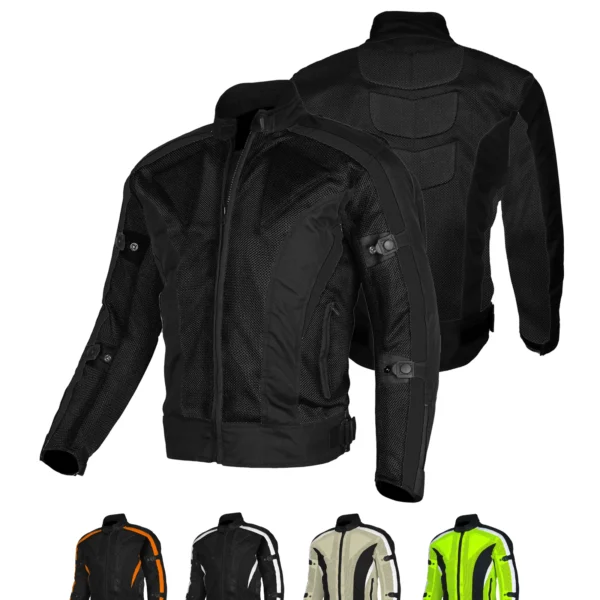 Motorcycle Chicane Summer Mesh/Cordura Jacket – Lightweight & Armored for Men