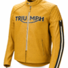 Angled Front View of Triumph Braddan Air Race Leather Motorcycle Jacket