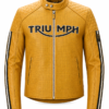 Triumph Braddan Air Race Leather Motorcycle Jacket Front View